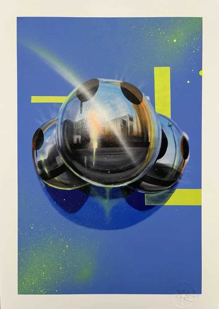 Fanakapan, ‘No Words’, 2022, Print, Pigment print hand-finished with spray paint, Enter Gallery, Numbered, Handfinished