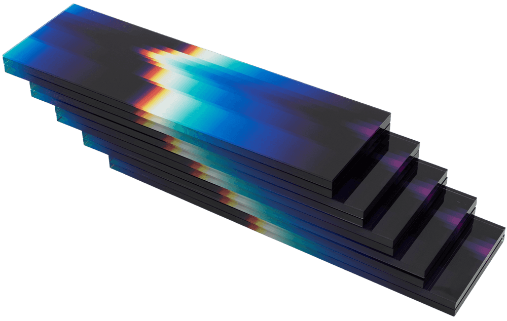 Felipe Pantone, ‘Chromadynamica Multistable’, 2017, Sculpture, HQ digital printing on moveable acrylic sheets with runners, Underdogs Gallery, Numbered