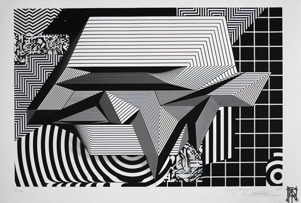 Felipe Pantone, ‘Hyperkinesis 5’, 2015, Print, 2 colour Silkscreen print on high quality acid free paper, Self-released, Numbered, Dated