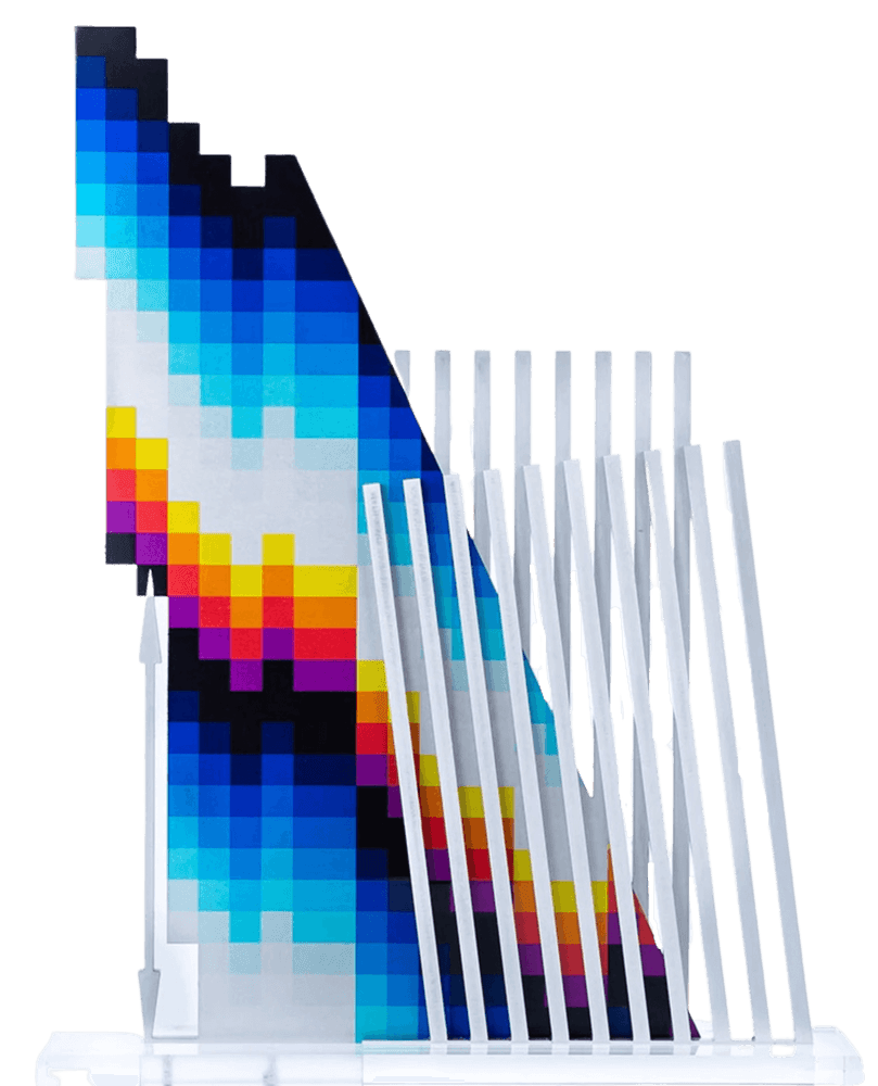 Felipe Pantone, ‘Optichromie Dimensional 3S’, 2020, Sculpture, UV paint, aluminum & PMMA, Configurable Art, Numbered