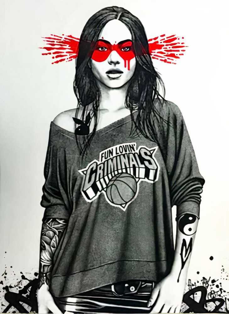 Fin DAC, ‘Come Find Yourself (Red)’, 29-04-2016, Print, Silkscreen print with hand-painted splash and hand finishing on 300gsm Somerset satin white paper, Beautiful Crime, Numbered, Handfinished