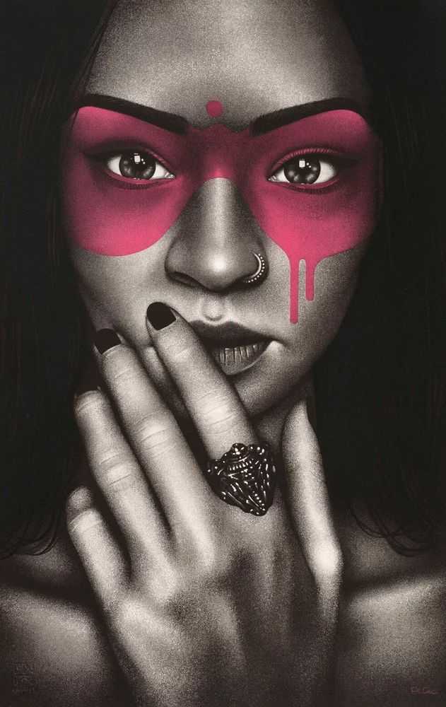 Fin DAC, ‘Haiconca (Pink)’, 2023, Print, 8 colour screen print with varnish overlay printed on Somerset Satin 410gsm with hand torn edges, null, Numbered