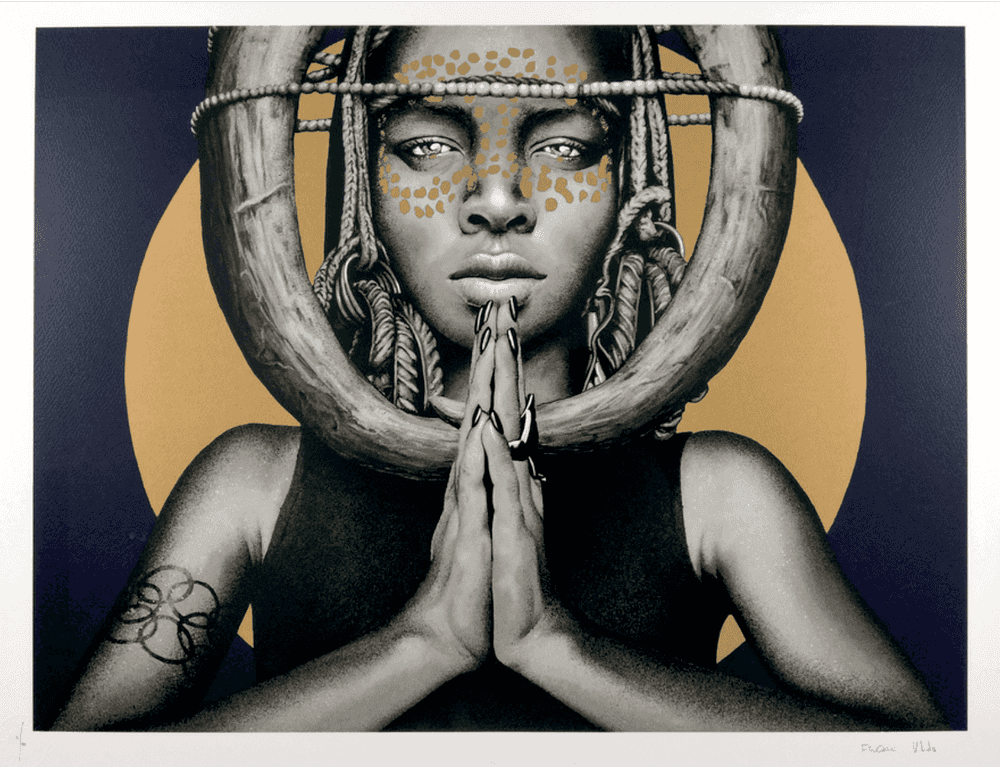 Fin DAC, ‘Sun Goddess I’, 25-10-2018, Print, 11 Colour Screenprint On 300 Gsm Somerset satin Paper, Graffiti Prints, Numbered
