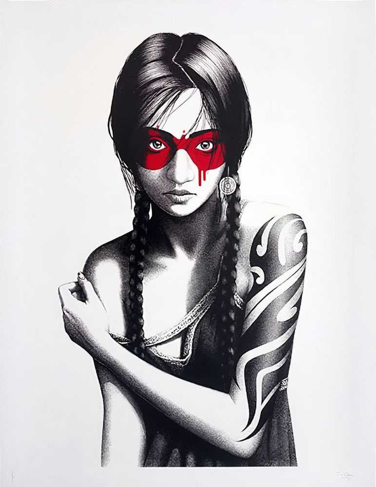 Fin DAC, ‘Samurann (White)’, 02-11-2017, Print, 6 Colour screenprint On 300 Gsm somerset satin Paper, Graffiti Prints, Numbered