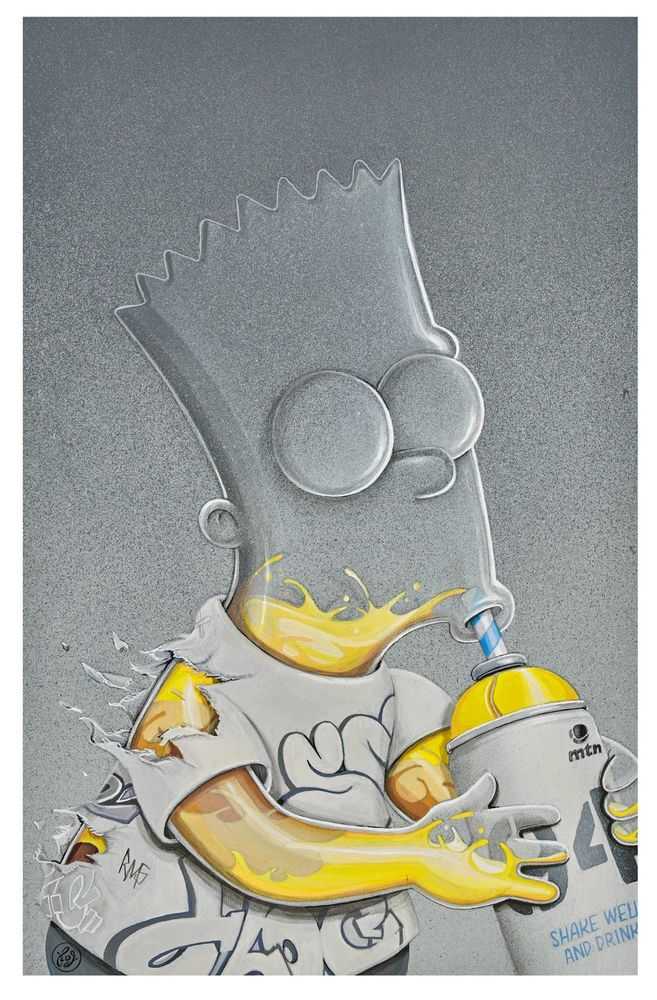 Flog, ‘Bart Simpson’, 2021, Print, Pigment print, Self-released, Numbered