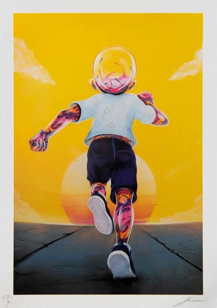 Flog, ‘New Horizons’, 2024, Print, 23 colour screen print on 330gsm Somerset paper, Graffiti Prints, Numbered