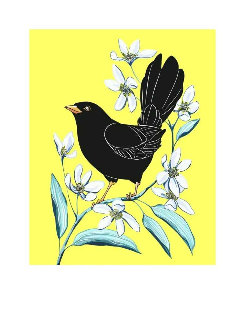 Fran Giffard, ‘Blackbird and Clematis’, 2021, Print, Archival inkjet on Somerset Satin 330 gsm paper, null, Numbered