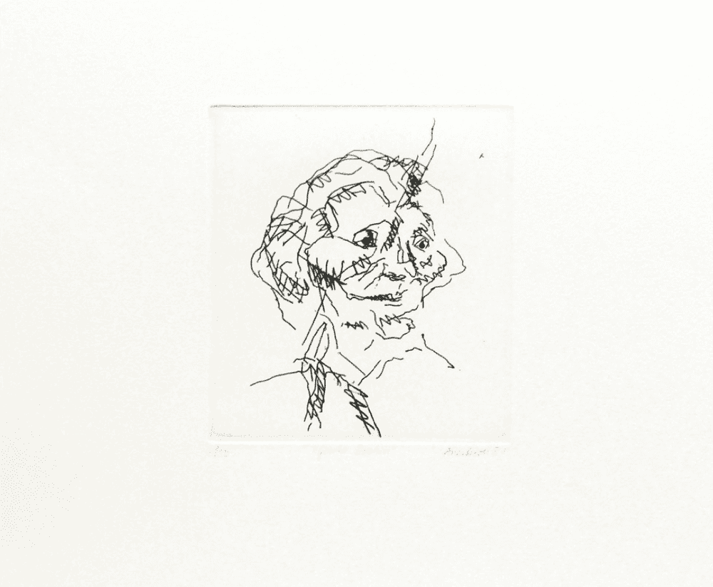 Frank Auerbach, ‘Gerda Boehm’, 1981, Print, Etching, null, Numbered