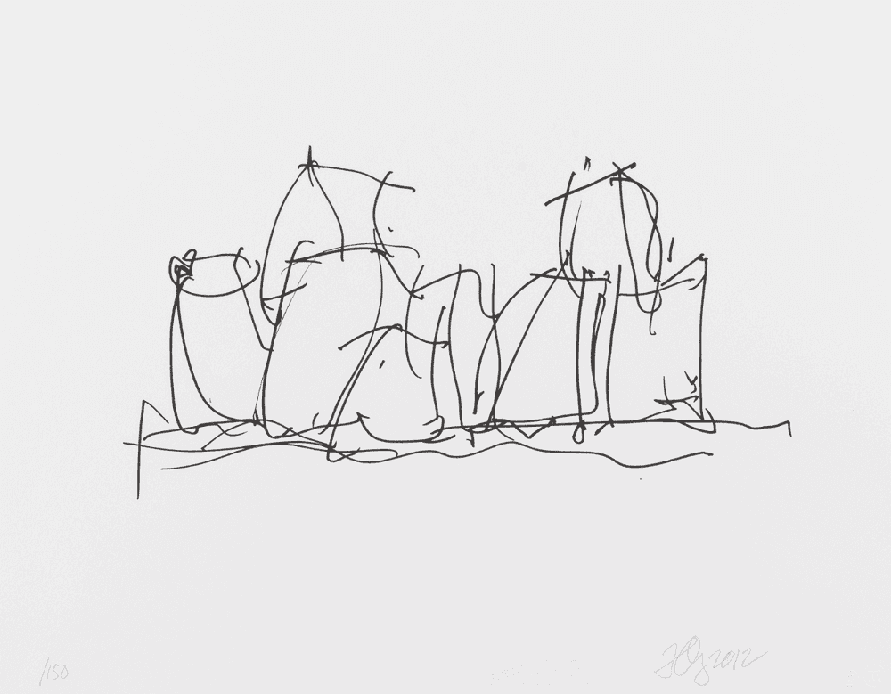 Frank Gehry, ‘In Town’, 2012, Print, Lithograph, null, Numbered, Dated
