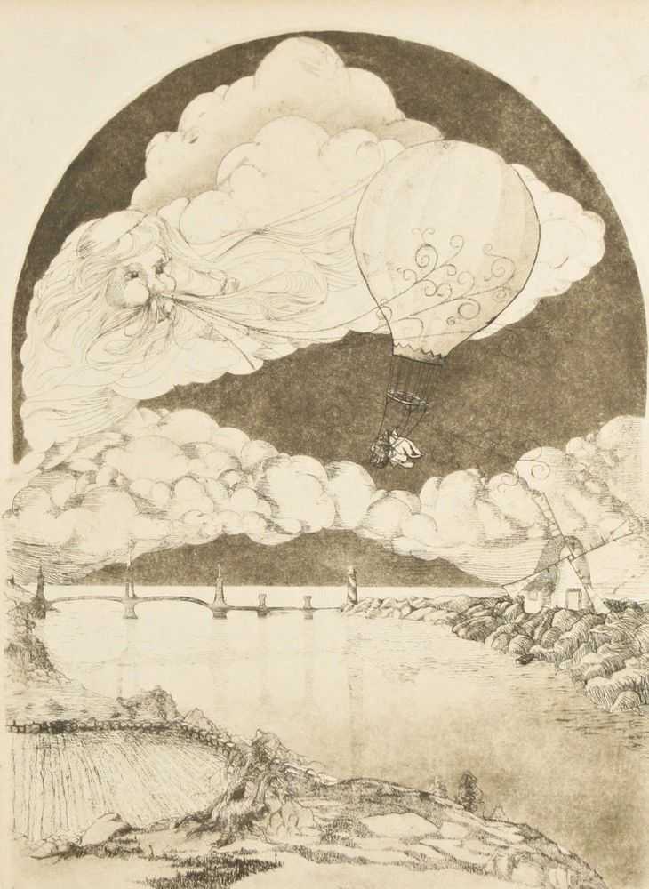 Franklin Norwood, ‘The Wizard's Journey ’, 01-01-1900, Print, Etching, Gallery 21, 