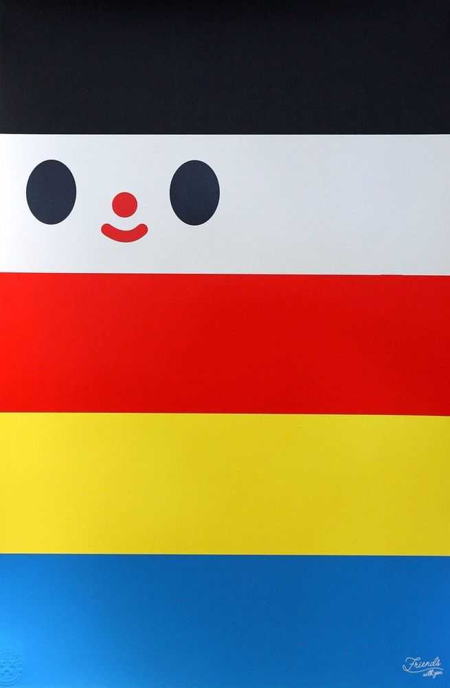 Friends With You, ‘Friendship Flag’, 2009, Print, Silkscreen on Mohawk Via Vellum, 100lbs cover weight paper, Kid Robot, 