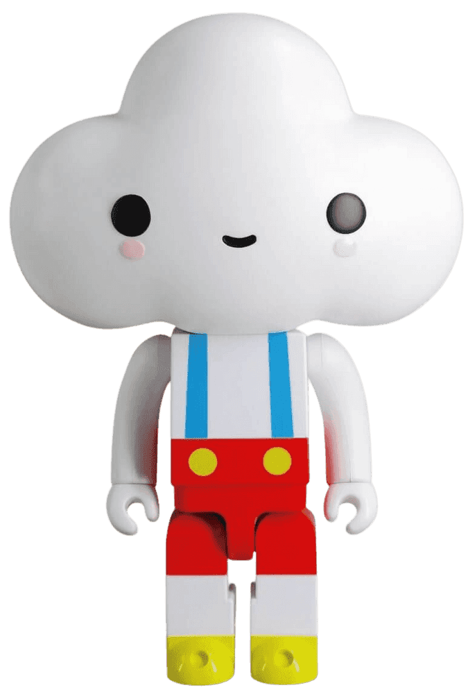 Friends With You, ‘Little Cloud Boy Kubrick Figure 400%’, 2021, Sculpture, Painted cast resin, Medicom Toy, 