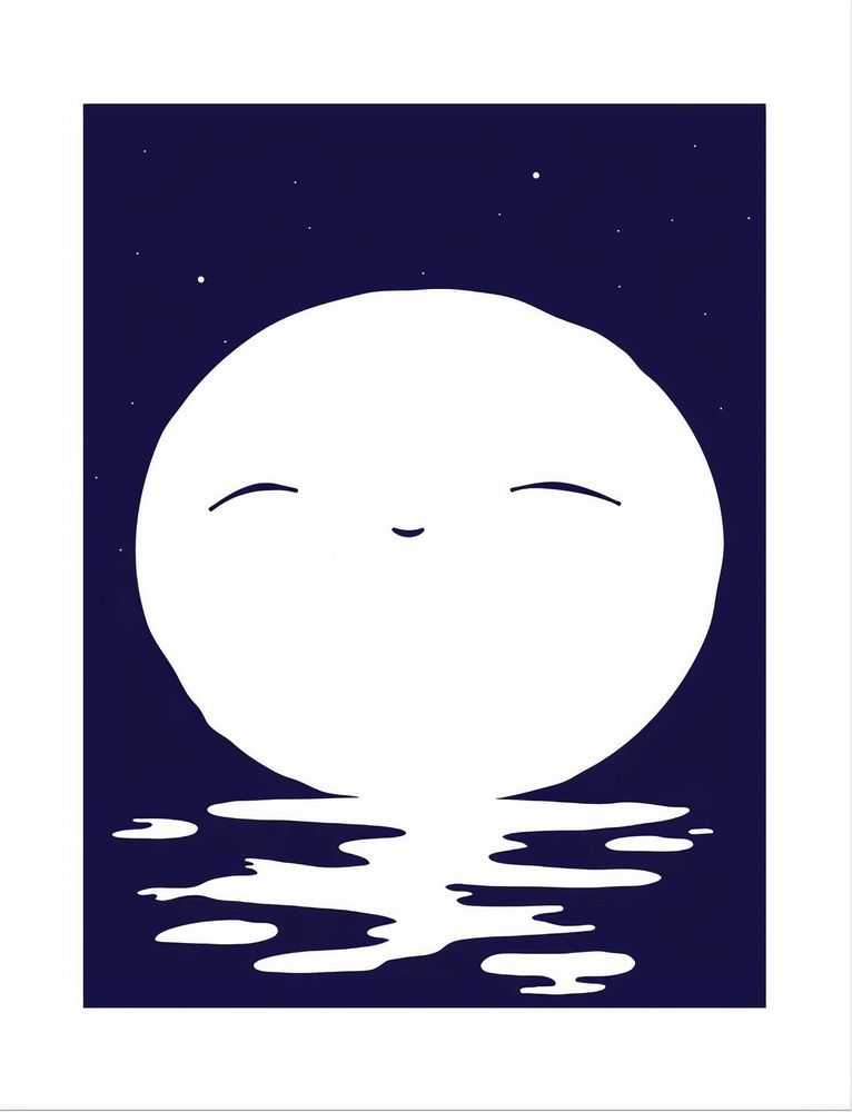 Friends With You, ‘The Moon’, 21-09-2011, Print, Silkscreen on 100 lbs cream white Via Vellum cover paper, Exhibition A, Numbered