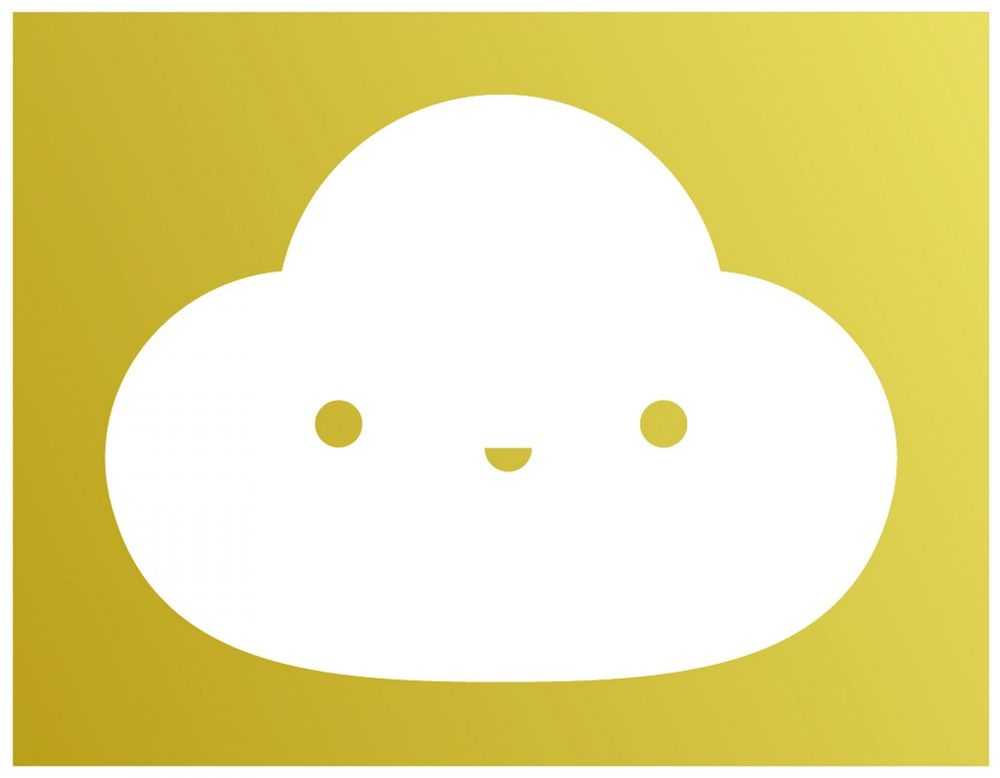 Friends With You, ‘You're My Little Cloud (Gold)’, 02-02-2015, Print, Silkscreen on 90# Coventry Rag White Paper, Self-released, Numbered
