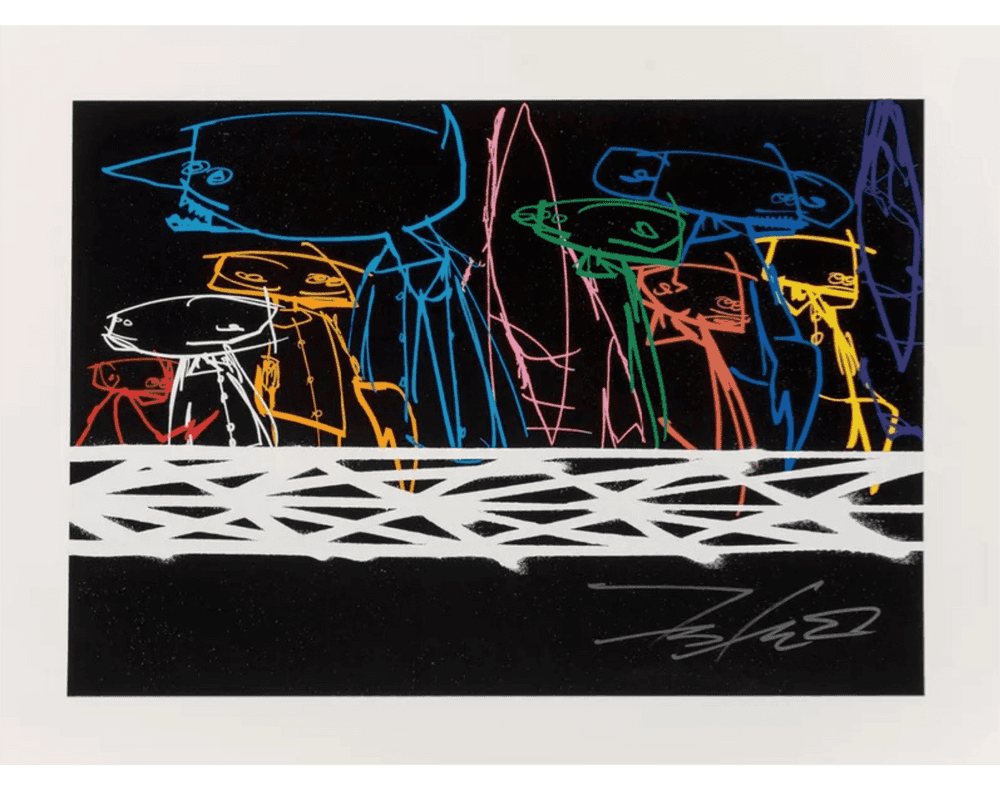 Futura, ‘Community (Black)’, 12-07-2019, Print, Silkscreen, ComplexCon, Numbered