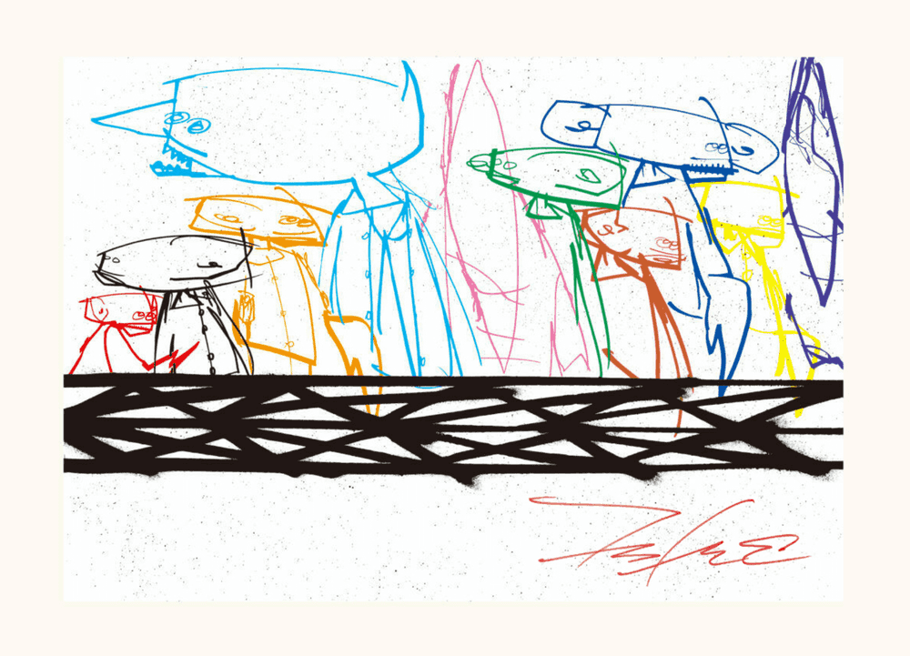 Futura, ‘Community (White)’, 12-07-2019, Print, Silkscreen, ComplexCon, Numbered