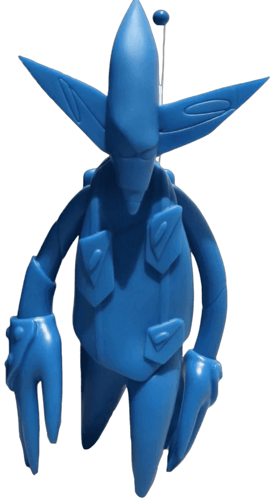 Futura, ‘FL 001 Pointman Figure (Blue)’, 22-09-2021, Sculpture, Vinyl, Self-released, 