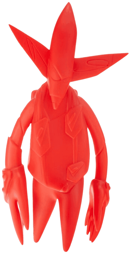 Futura, ‘FL 001 Pointman Figure (Red)’, 22-09-2021, Sculpture, Vinyl, Self-released, 