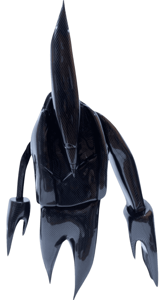 Futura, ‘FL 006 (Black)’, 29-04-2021, Sculpture, Abs Plastic with carbon fiber looking textural outer layer, DDT, Numbered