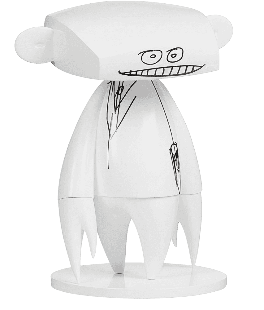 Futura, ‘Johnny Figure (White)’, 18-07-2019, Sculpture, Painted cast vinyl, Pop Life, Numbered