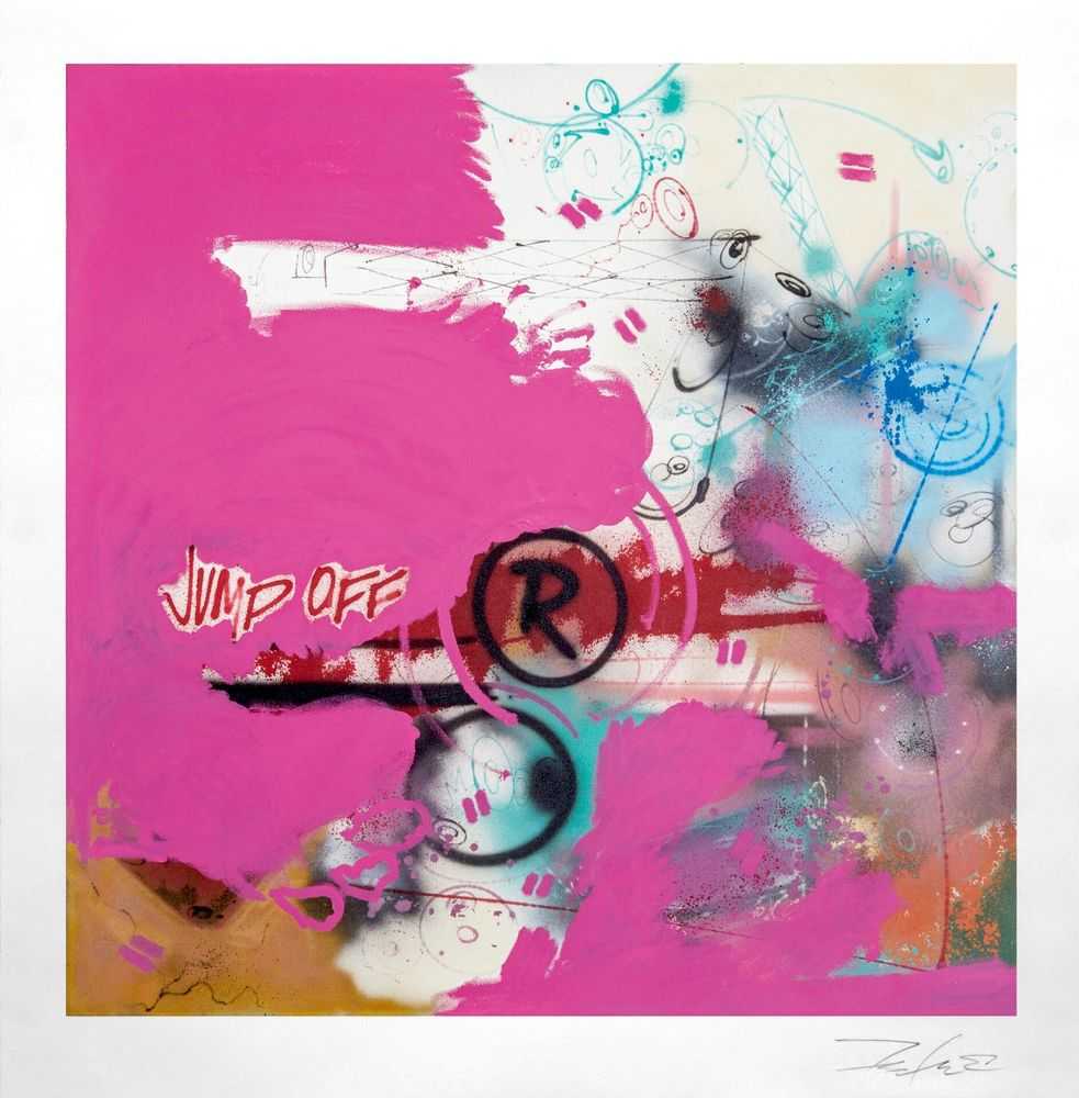 Futura, ‘Jump Off’, 27-08-2024, Print, Screenprint on Mohawk Superfine Ultra White, 160lb Cover, Bronx Museum, Numbered