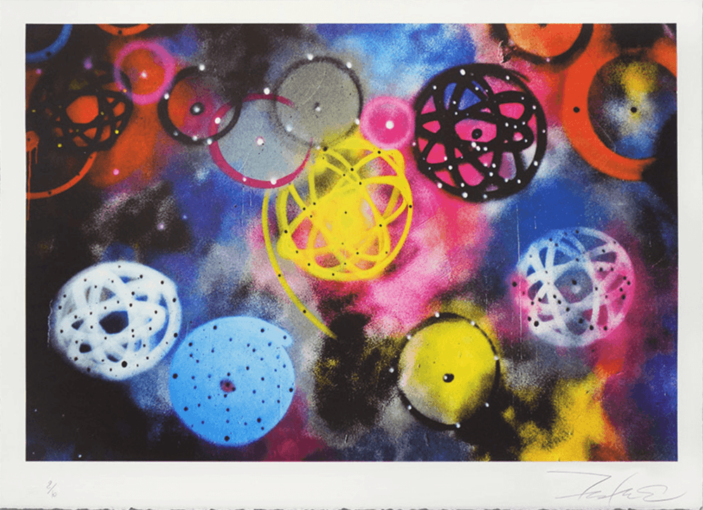 Futura, ‘Molitor’, 18-06-2014, Print, Lithograph printed in Ateliers IDEM in Paris with Marioni press on BFK Rives 270g paper, Magda Danysz Gallery, Numbered
