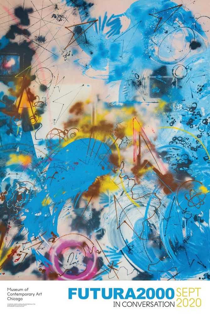 Futura, ‘Sports In Space with Air Force Blue’, 2020, Print, Offset lithograph, Museum of Contemporary Art, Chicago, 