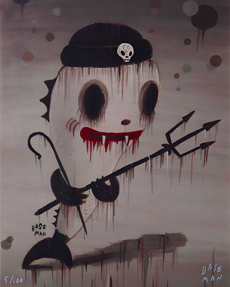 Gary Baseman, ‘Sea No Evil 2012’, 15-11-2012, Print, Giclee Print, Prints On Wood, Numbered