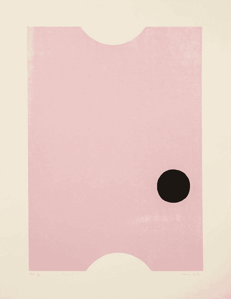 Gary Hume, ‘Ticket’, 16-02-2017, Print, Japanese woodblock print, Royal Academy of Arts, Numbered, Dated