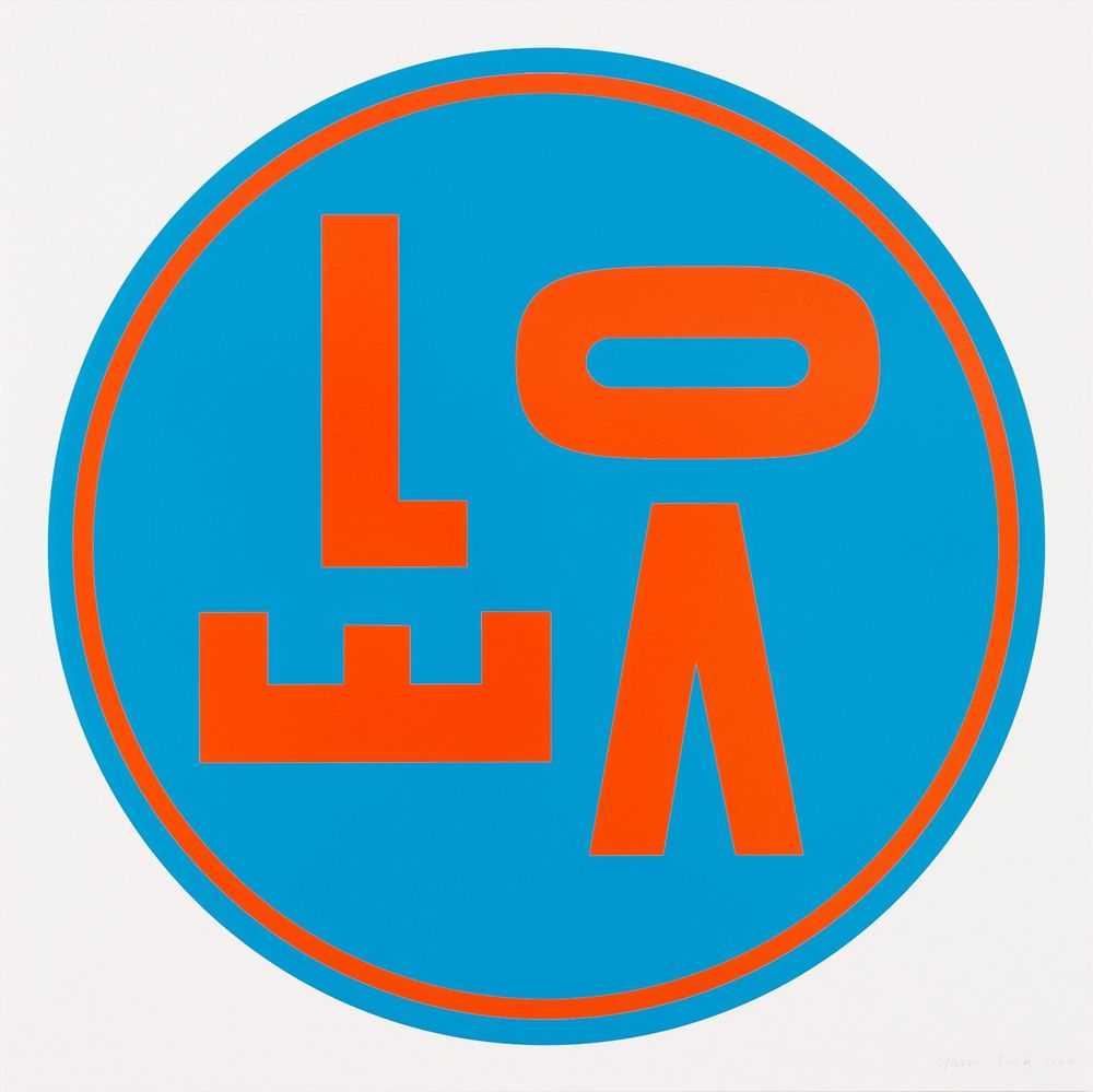 Gavin Turk, ‘Revolving Love (Blue)’, 26-05-2022, Print, Screenprint with embossing, Manifold Editions, Numbered