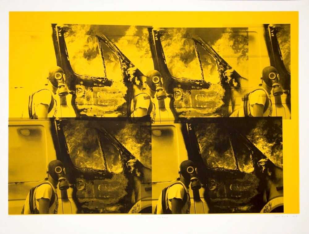 Gavin Turk, ‘Transit Disaster Gas Mask’, 2018, Print, Injet print, Paul Stolper Gallery, Numbered