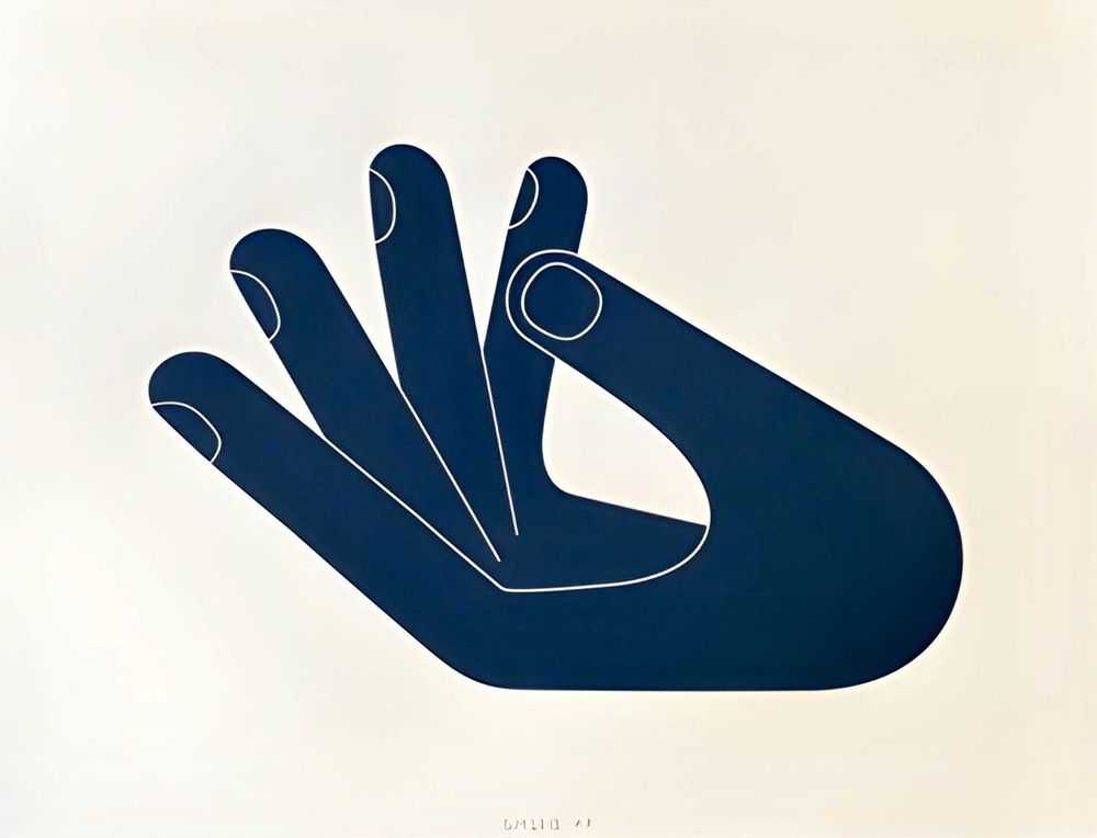 Geoff McFetridge, ‘Hand #2’, 21-03-2013, Print, Screen Print, Pottok Prints, Numbered