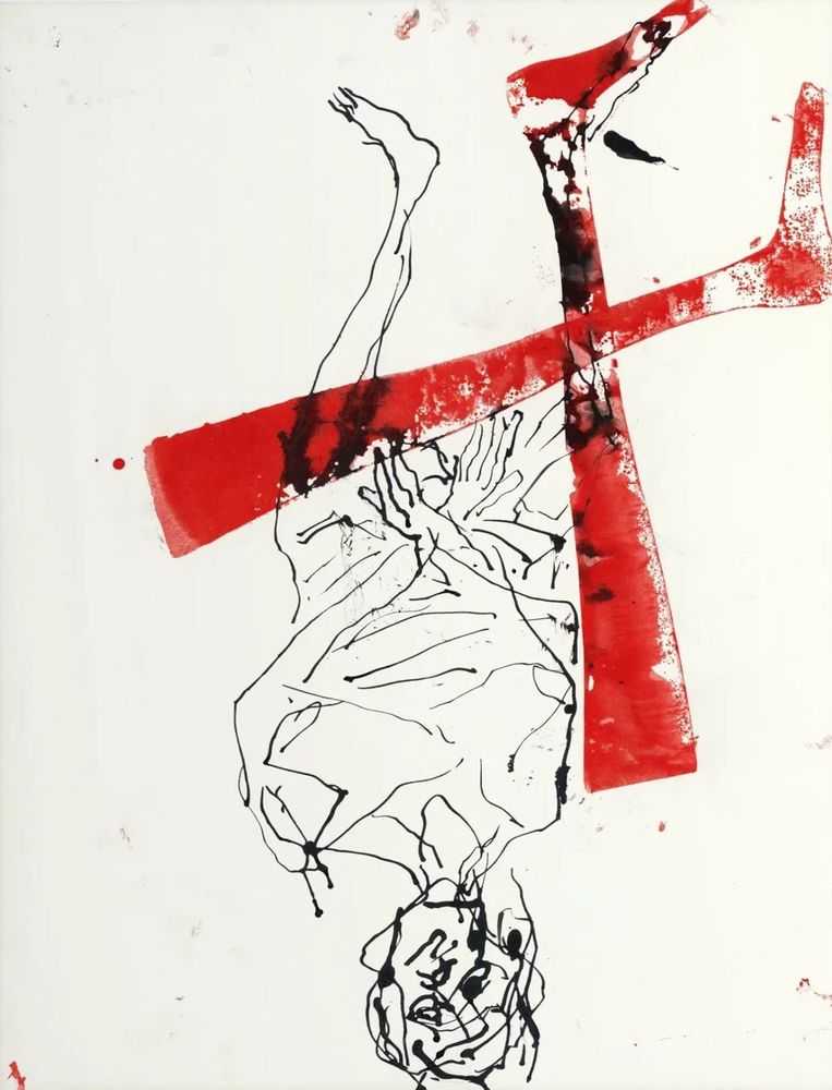 Georg Baselitz, ‘Hannahs Beine’, 2022, Print, 11-color archival pigment print on 300g cotton paper, null, Numbered