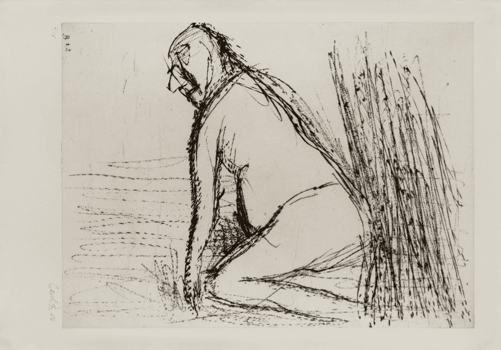 Georg Baselitz, ‘Mann am Strand’, 1982, Print, Etching on wove, null, Numbered, Dated