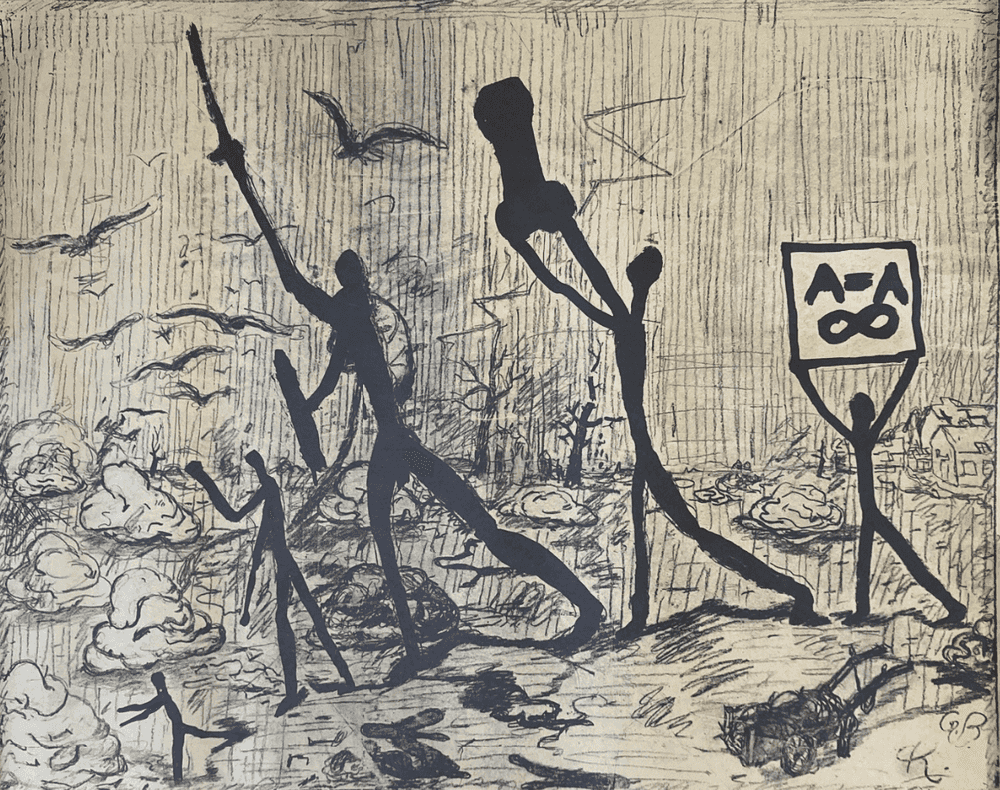 Georg Baselitz, ‘Sans Titre I’, 1969, Print, Offset lithograph, null, Numbered, Dated