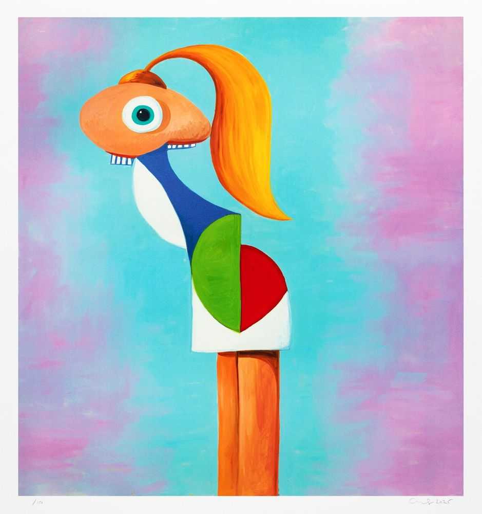 George Condo, ‘Fashion Model’, 2025, Print, 27 colour silkscreen with spot colours on 600gsm Somerset Tub Sized Radiant White paper, Avant Arte, Numbered