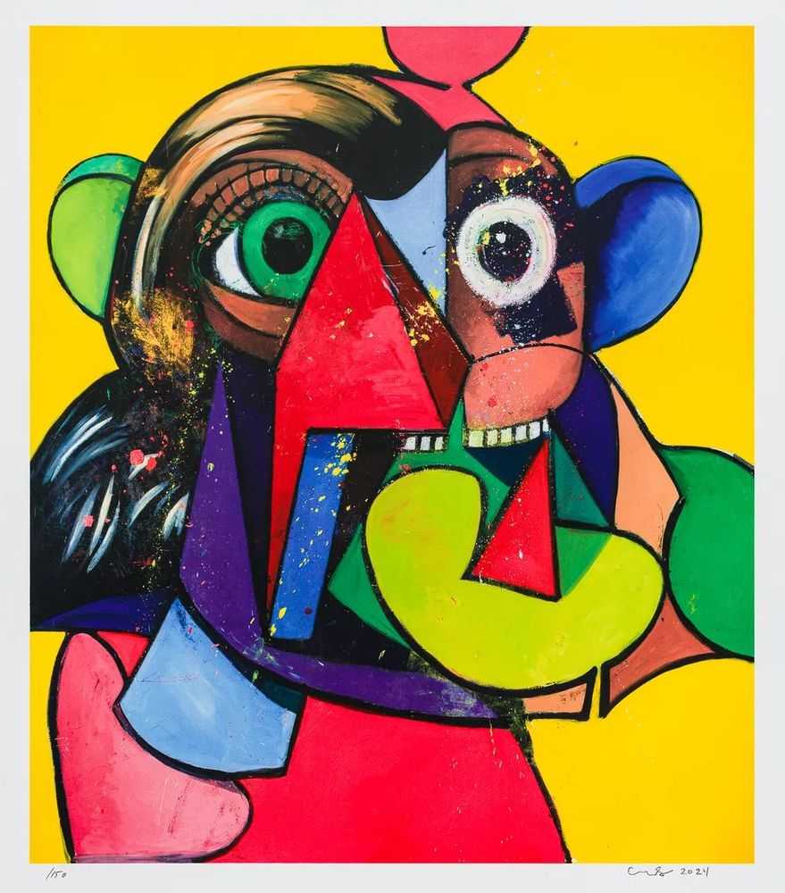 George Condo, ‘Portrait and Head’, 2024, Print, 33 colour silkscreen with spot colours on 600gsm Somerset Tub Sized Radiant White paper., Avant Arte, Numbered