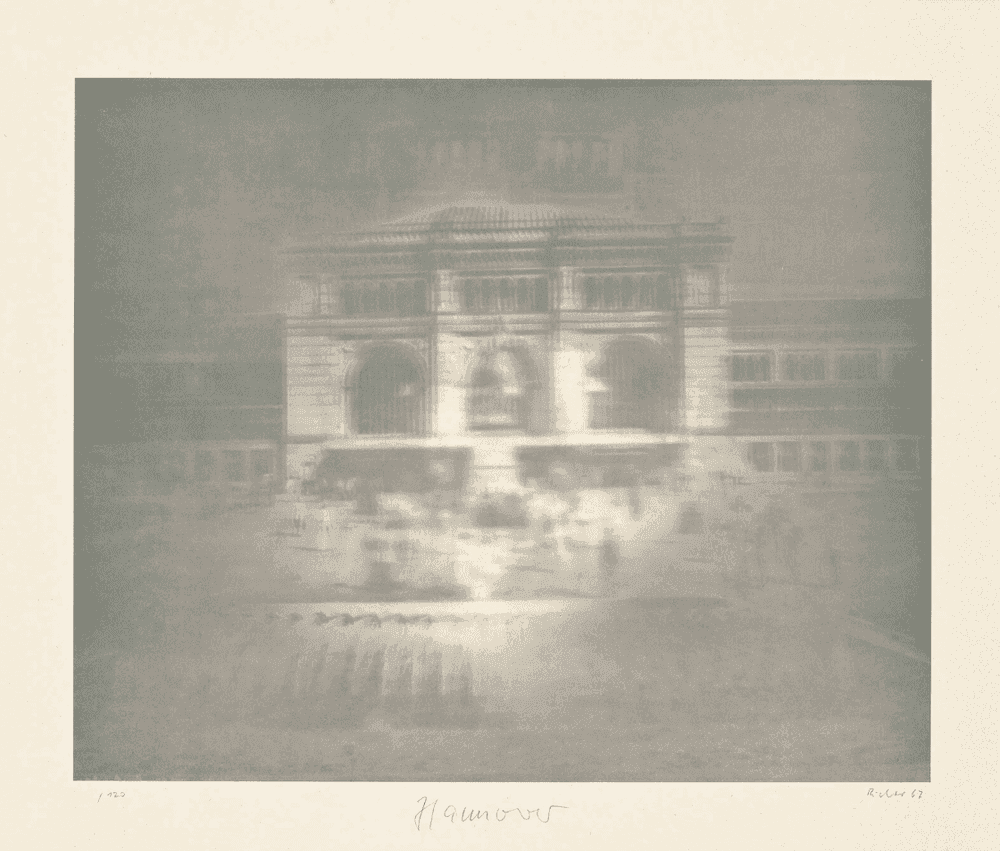 Gerhard Richter, ‘Bahnhof (Hannover)’, 1967, Print, Lithograph, null, Numbered, Dated