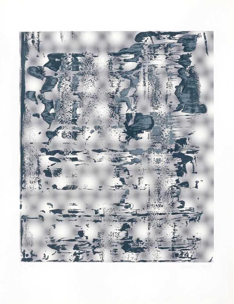 Gerhard Richter, ‘Graphit’, 2005, Print, Screenprint in grays with gloss varnish over a frequency modulated offset print in colours, on heavy white rag paper, with full margins, Mike Karstens, Numbered, Dated