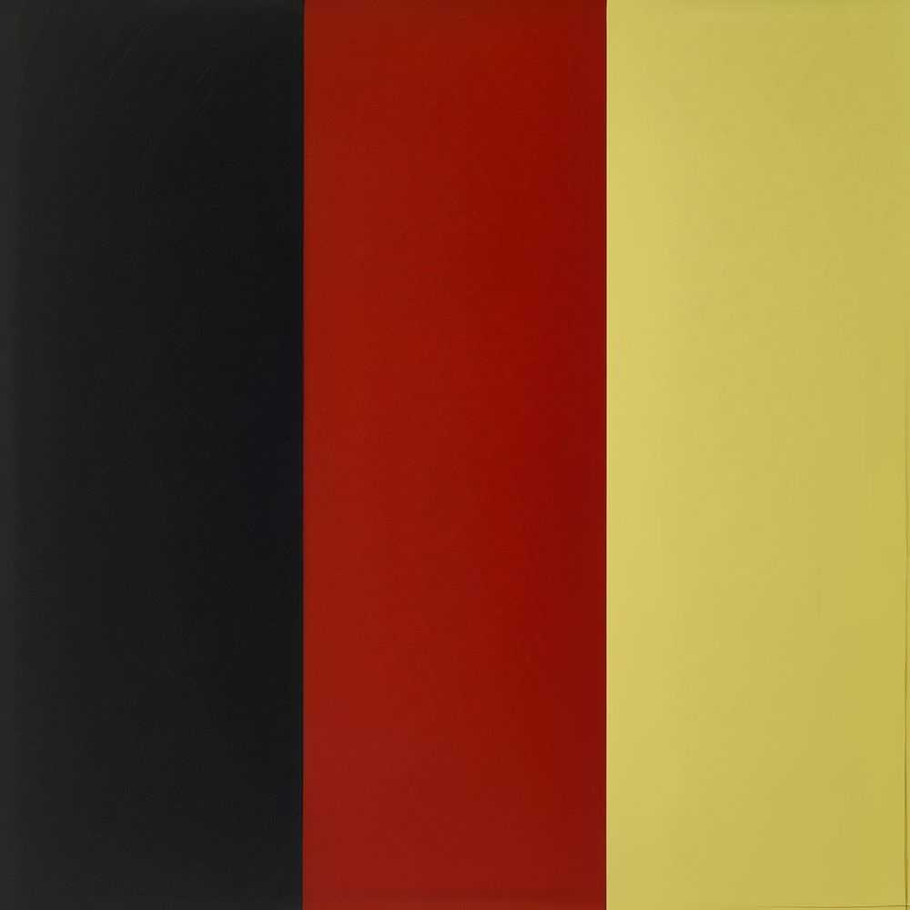 Gerhard Richter, ‘Schwarz - Rot - Gold IV’, 2015, Print, Screenprint behind Float glass, Self-released, Numbered