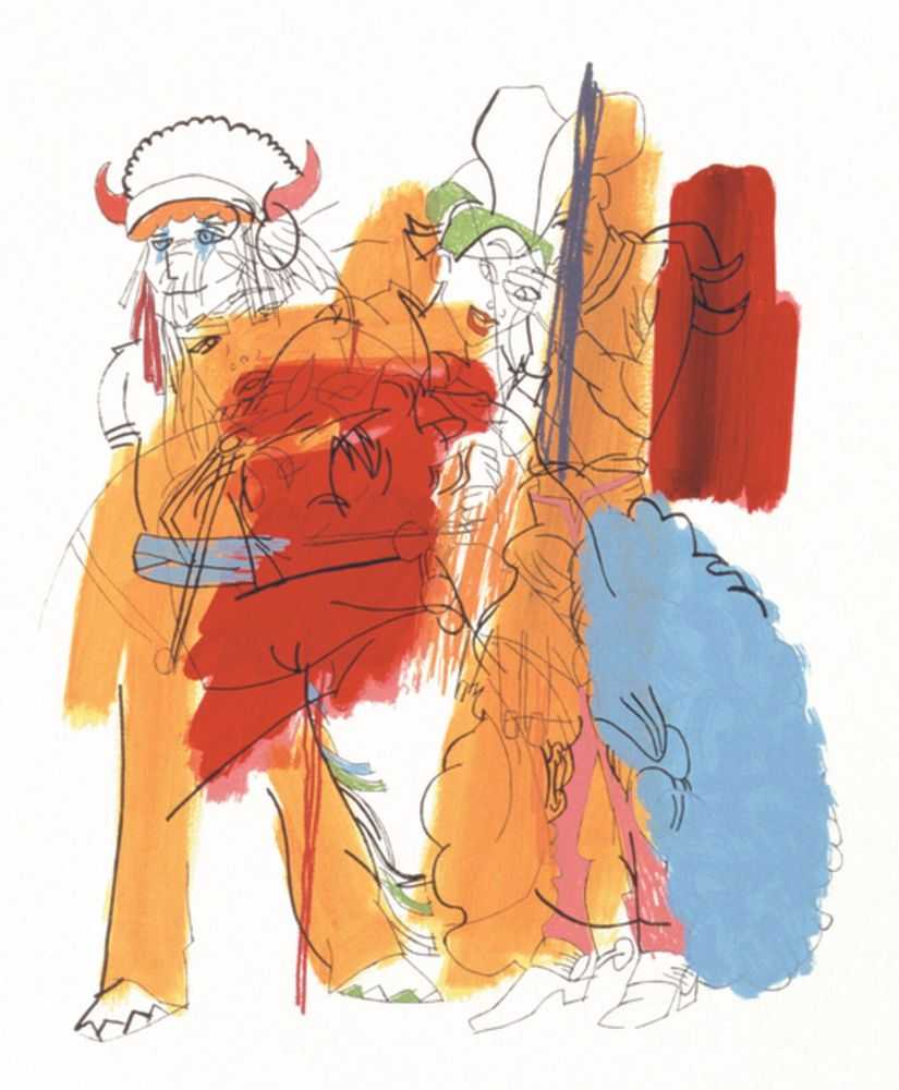 Ghada Amer, ‘The Cowboy’, 2002, Print, Screenprint and hand painting, null, 