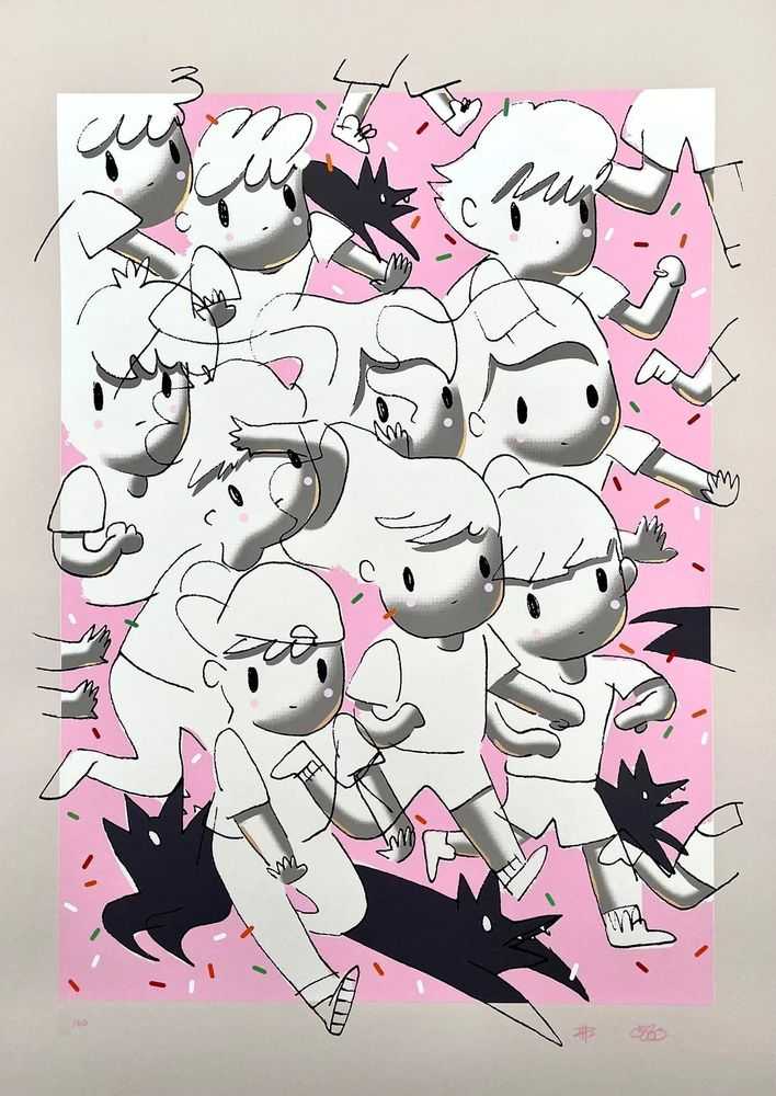 Giorgiko, ‘Ice Cream Truck’, 2022, Print, Hand-pulled 10-color screen print on grey, deckled edge, 100% cotton Stonehenge fine art paper., null, 
