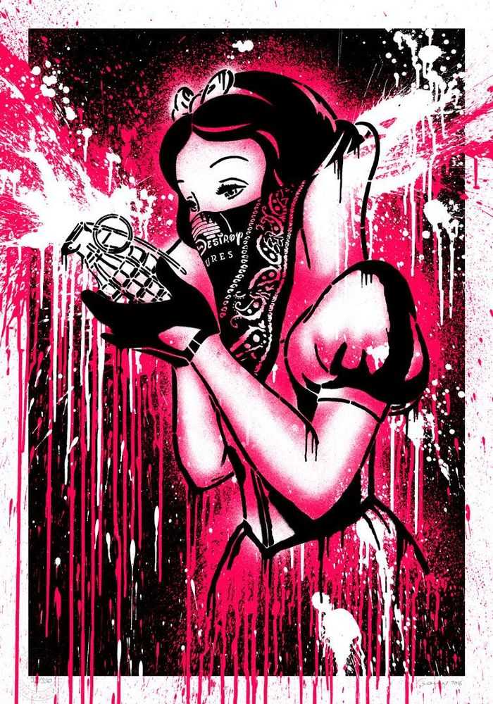 Goin, ‘Bad Apple’, 2016, Print, 2 colors screenprint, Self-released, Numbered