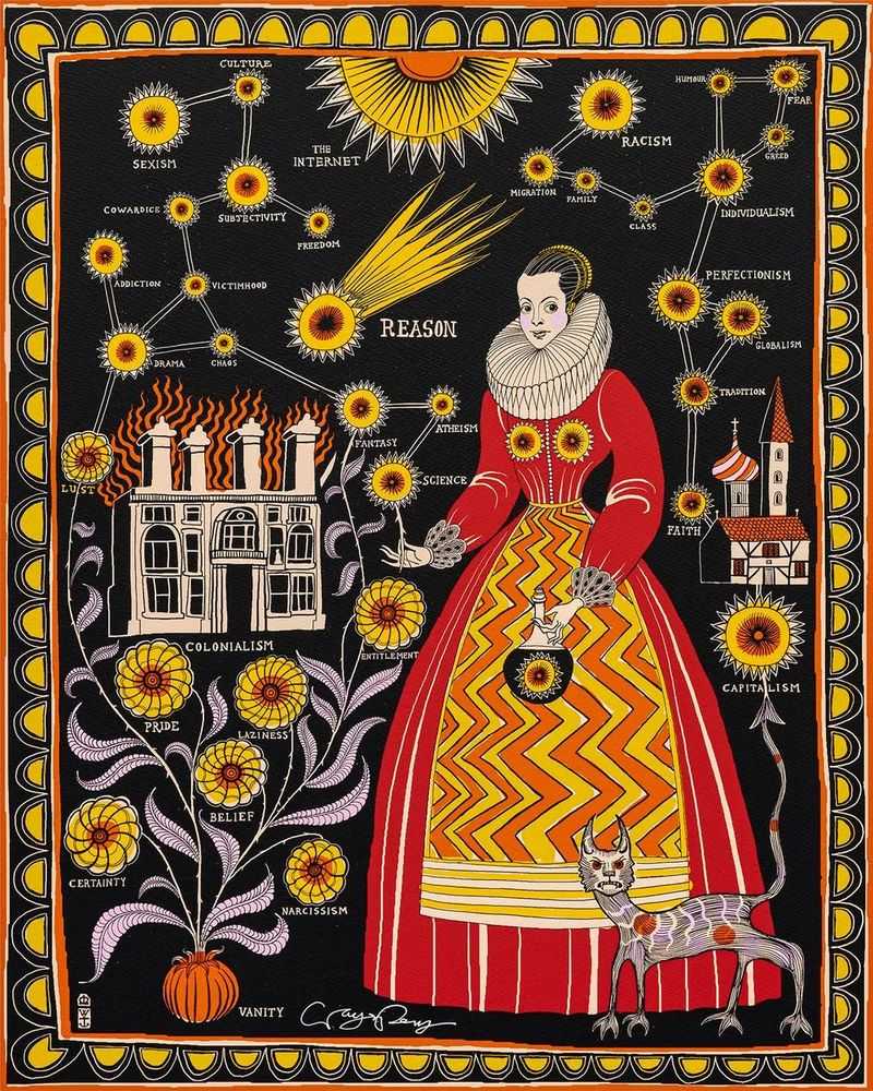 Grayson Perry, ‘Magical Thinking’, 2024, Print, 7 colour silkscreen on bespoke 410gsm Somerset Tub Sized Radiant White Rough Textured M-R 100% cotton paper, Avant Arte, Numbered