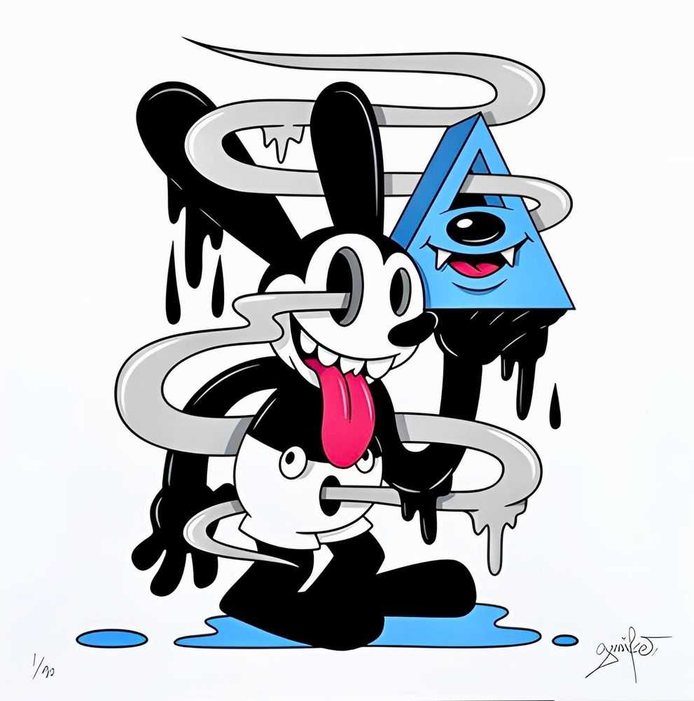 Greg Mike, ‘Lucky Rabbit’, 28-04-2022, Print, Screen Print, Self Released, Numbered