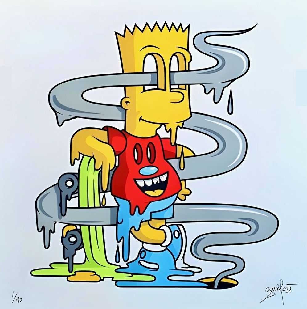 Greg Mike, ‘Street Bart’, 02-10-2019, Print, Screen Print, Self Released, Numbered
