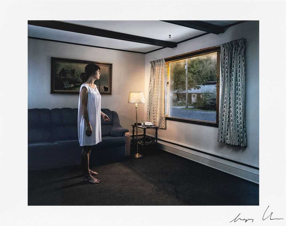 Gregory Crewdson, ‘Untitled [Circle on Window]’, 2023, Print, Digital pigment print on 305gsm Moab Juniper Baryta paper, Avant Arte, 