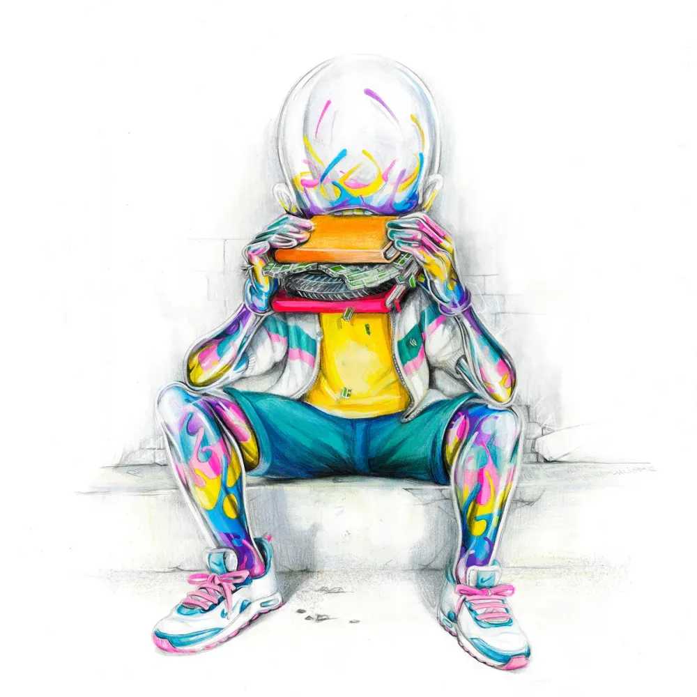 Flog, ‘Happy Meal’, 2024, Print, Fine art print on 100% cotton fibre, acid free, lignin free, archival 310 gsm paper, Vertical Gallery, Numbered