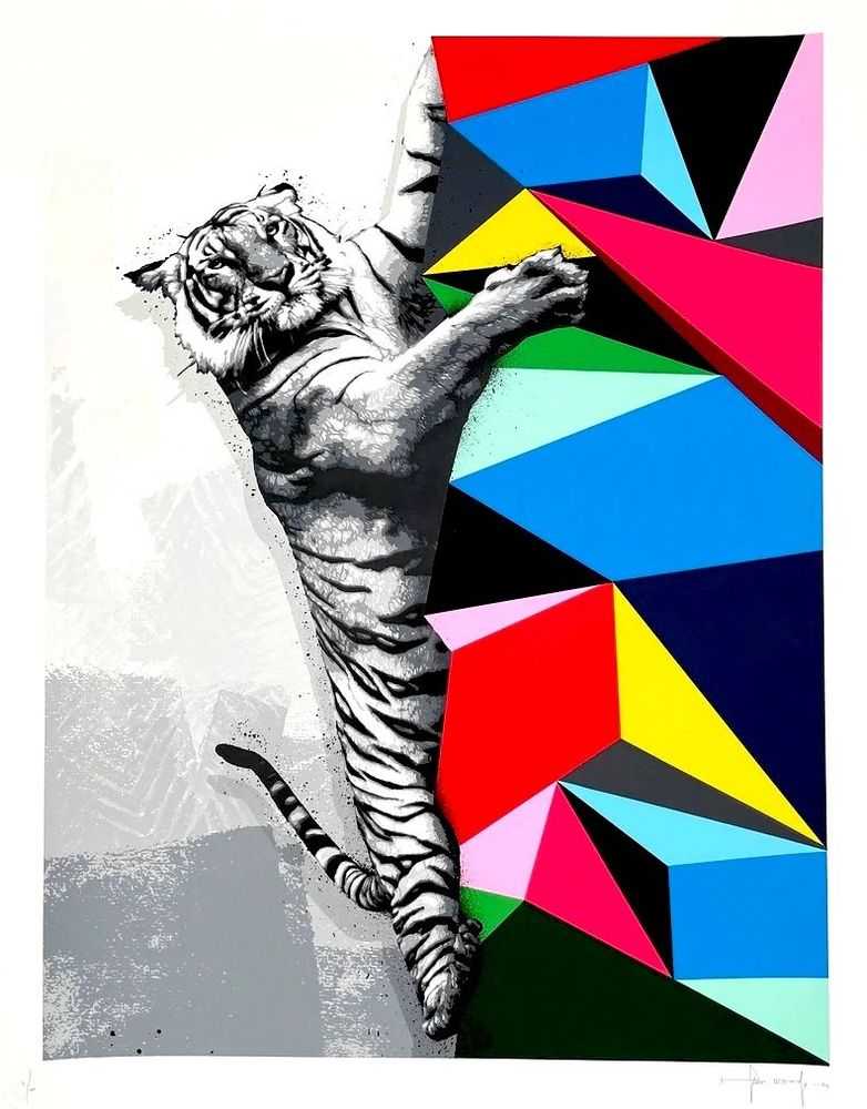 Hama Woods, ‘Climb To Safety’, 29-07-2021, Print, 24 colour screenprint on somerset 300 gsm paper, Graffiti Prints, Numbered