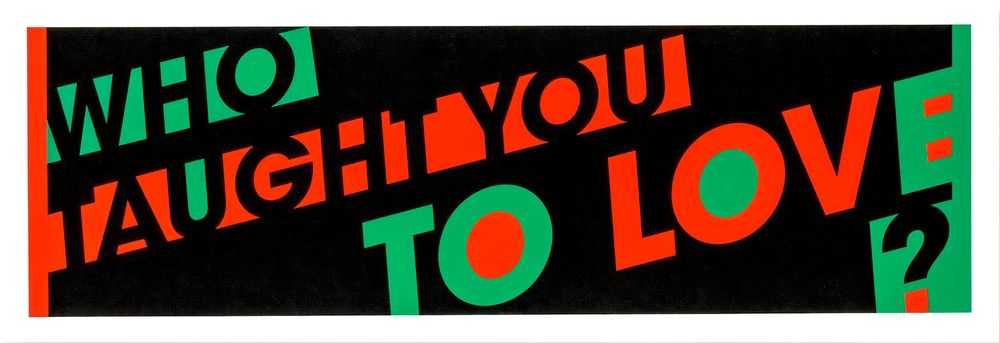 Hank Willis Thomas, ‘Who Taught You To Love?’, 29-09-2021, Print, Hand-pulled, 9-layer screenprint on 600gsm Somerset Tub Sized paper, Avant Arte, Numbered, Dated